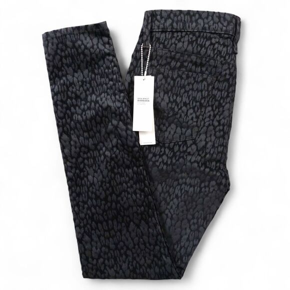 Hudson Jeans Womens 27 Black Barbara High Waist Super Skinny Made USA Boot Tuck - Picture 14 of 14